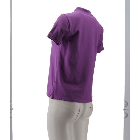 NWT LANDS' END WOMEN'S MESH SHORT SLEEVE POLO SHIRT‎ DEWBERRY (PURPLE) PXS - Picture 4 of 9